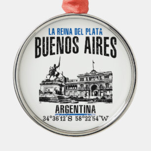 Buenos Aires Julgransprydnad Metall