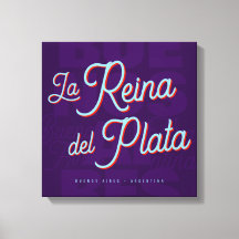 Buenos Aires "La Reina del Plata" typografi konst
