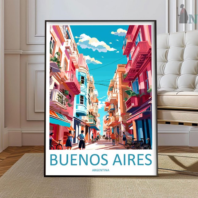 Buenos Aires Resa Print Väggkonst Buenos Aires Väg (Skapare uppladdad)