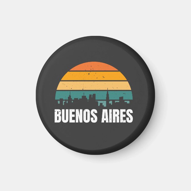 Buenos Aires Retro Magnet (Framsidan)