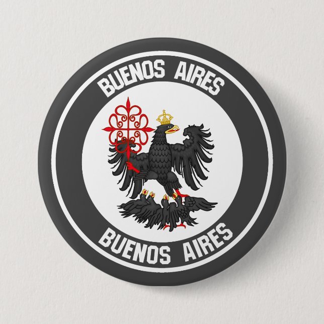 Buenos Aires Round Emblem Knapp (Framsida)