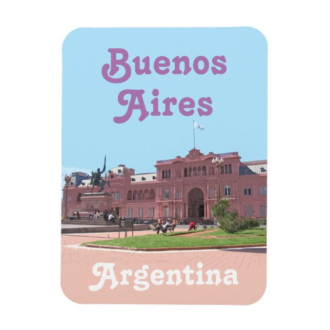 Buenos Aires Souvenir, Argentina Magnet (Vertikal)