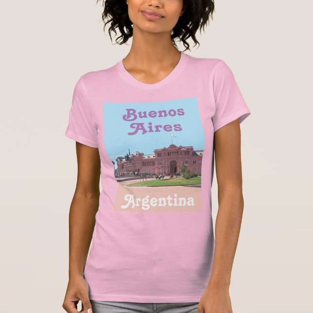 Buenos Aires Souvenir, Argentina T Shirt (Framsida)