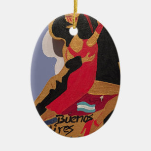 Buenos Aires Tango Julgransprydnad Keramik