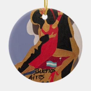 Buenos Aires Tango Julgransprydnad Keramik