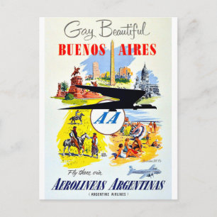 buenos aires vintage resor vykort