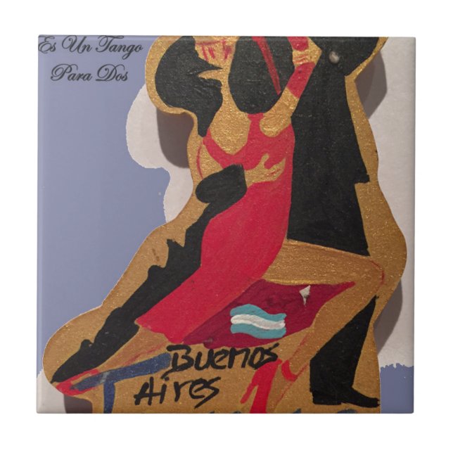 BuenosAires_Tango_Poem Kakelplatta (Framsidan)