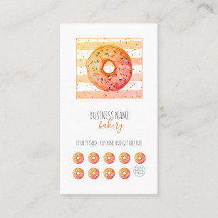 Buery Baker Donut Pastry Chef Loyalty Card Lojalitetskort