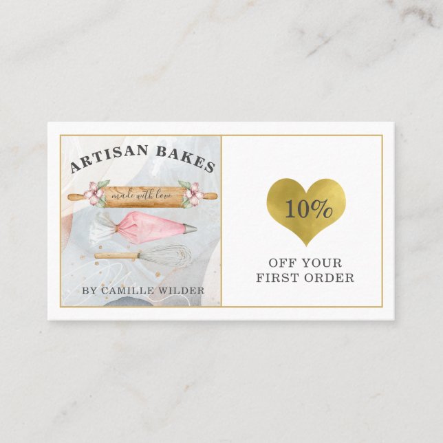 Buery Pastry Chef Baker-rabattkort Rabattkort (Framsida)