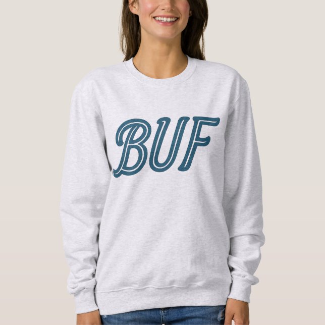 BUF Buffalo flygplatskod - Buffalo NY Aviation T Shirt (Framsida)