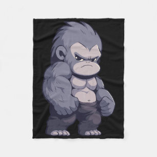 Buff Alpha Silverback Gorilla Ape Design Boxing Go Fleecefilt