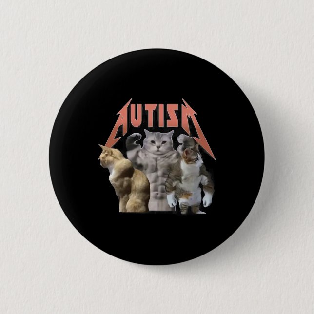 Buff Cats Autism Memme Knapp (Framsida)