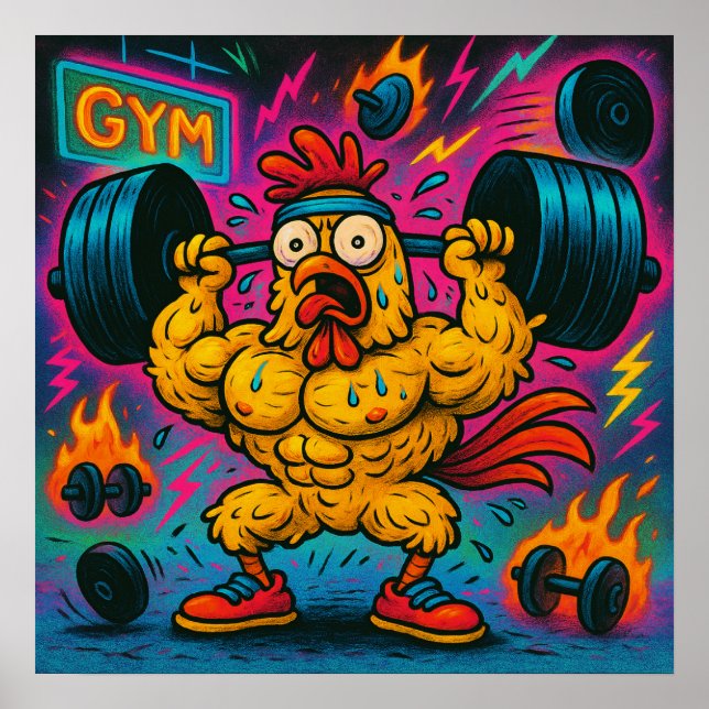 Buff Chicken Lympviktning Poster (Framsidan)