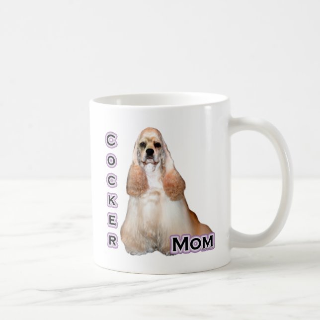 Buff Cocker Spain Mamma; Cocker Spain Mamma Kaffemugg (Höger)