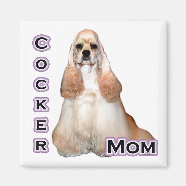 Buff Cocker Spain Mamma; Cocker Spain Mamma Magnet (Framsidan)