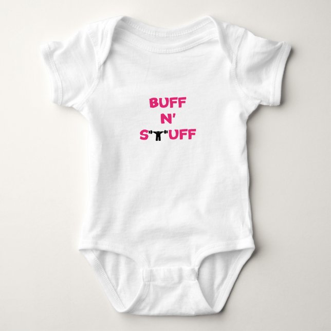 BUFF N'SAKER (rosa) Tee Shirt (Framsida)
