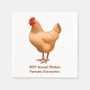 Buff Orpington Chicken Hen Pappersservett