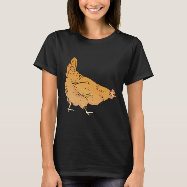Buff Orpington Chicken T Shirt (Framsida)