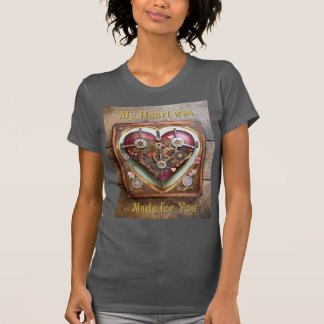 Buff Röd Hjärtan Steampunk Serie T Shirt