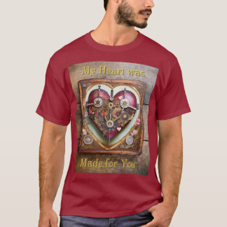 Buff Röd Hjärtan Steampunk-serien T Shirt