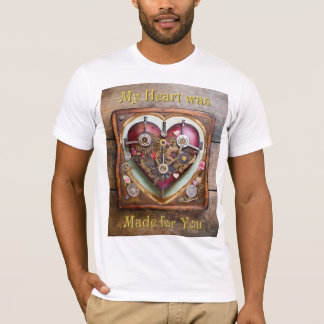Buff Röda Hjärta Steampunk-serien T Shirt