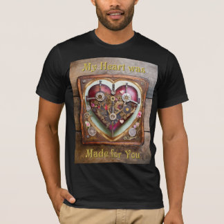 Buff Röda Hjärta Steampunk-serien T Shirt