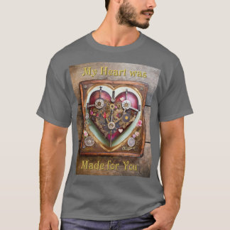 Buff Röda Hjärta Steampunk-serien T Shirt