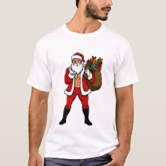 Buff Santa Blowing Kiss! Ripped Abs & Sweet Christ T Shirt