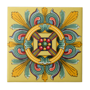 Buff Victorian Tile Design Kakelplatta