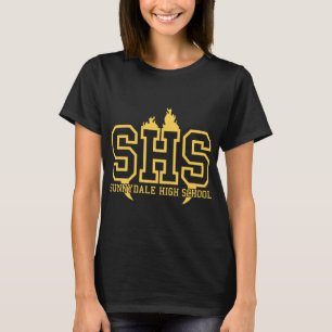 Buffa Vampire Sayer Sunnydale High School Log T Shirt