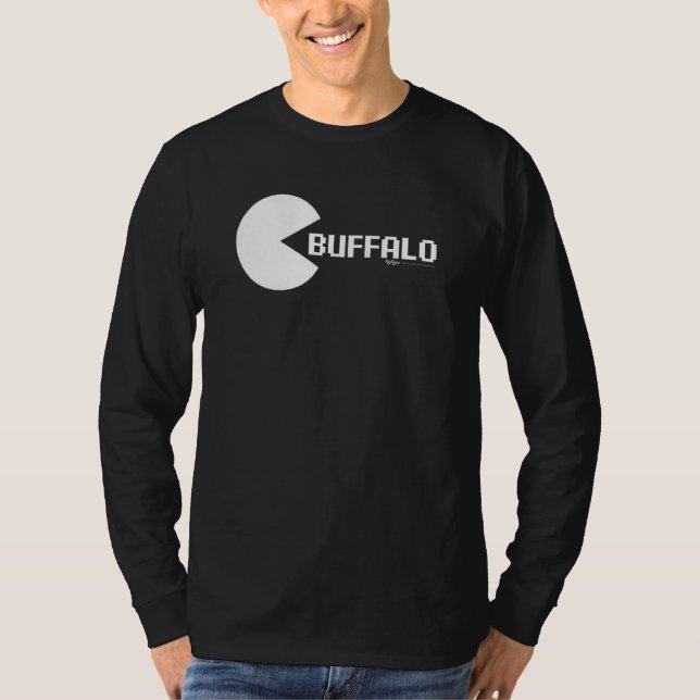 Buffalo 8-bitars Gamer City T Shirt (Framsida)