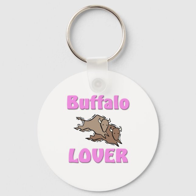 Buffalo Älskare Nyckelring (Framsida)