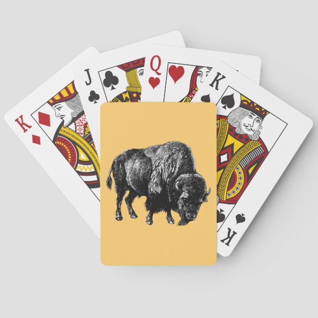 Buffalo American Bison Casinokort (Baksidan)
