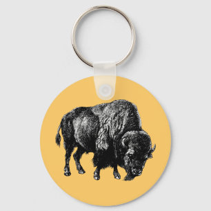 Buffalo American Bison Nyckelring
