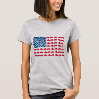 Buffalo American Flagga T Shirt