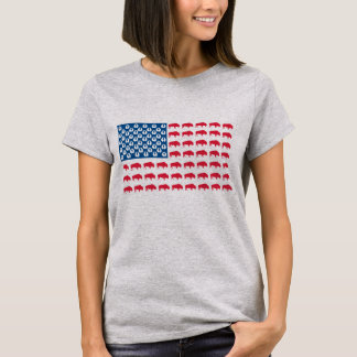 Buffalo American Flagga T Shirt