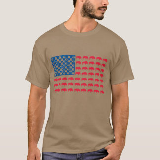 Buffalo American Flagga T Shirt