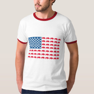 Buffalo American Flagga T Shirt