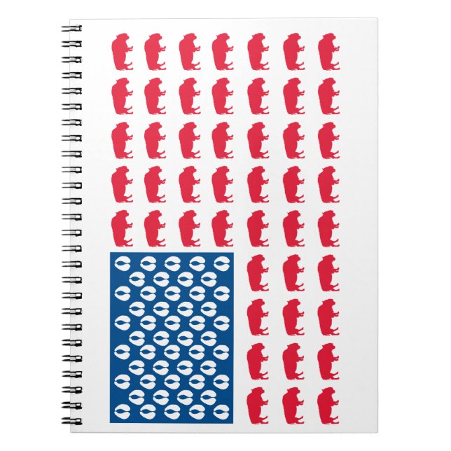Buffalo AmericanFlag Anteckningsbok (Framsidan)