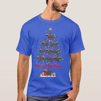 Buffalo Animal Lover Matching Santa Buffalo Jesus T Shirt