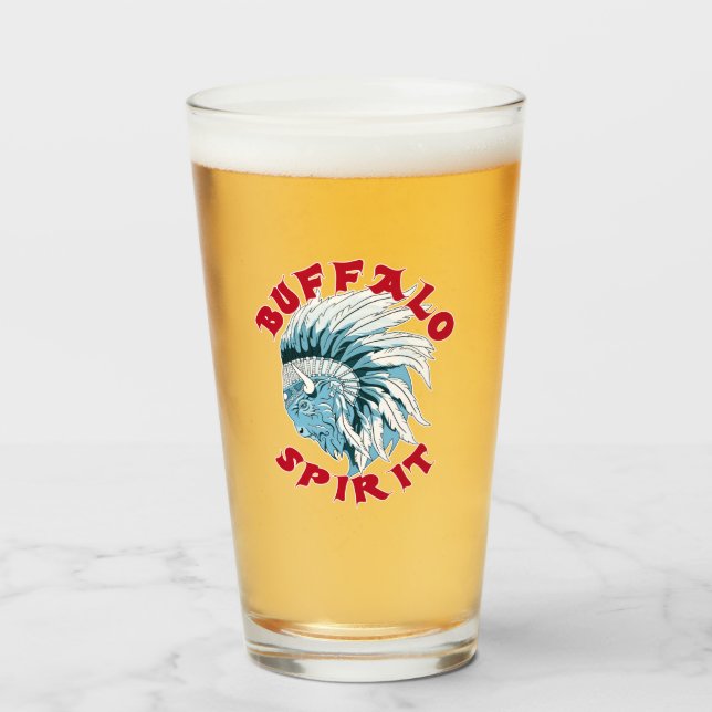 Buffalo Animal Spirit Glaskopp (Framsida fylld)