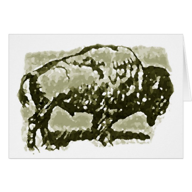 Buffalo Art Hälsningskort (Framsidan Horizontal)