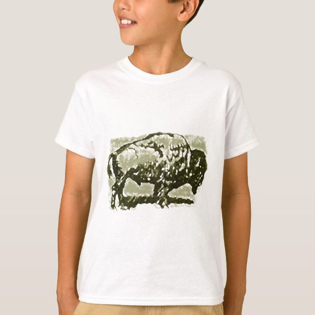Buffalo Art Tee Shirt (Framsida)