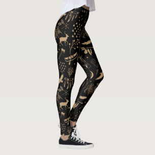 Buffalo Äventyr Mönster Kraft ID599 Leggings