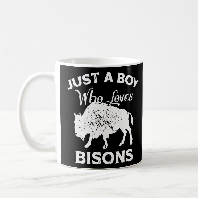Buffalo bara en pojke som Kärlek Bisons Kaffemugg (Vänster)