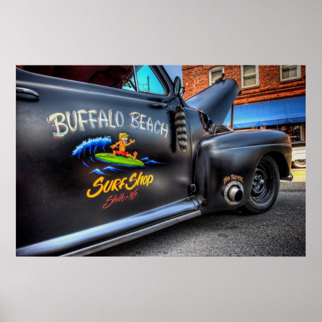 Buffalo Beach Surfa Shop Poster (Framsidan)