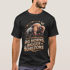 Buffalo – Big Horns, Big Horizons T Shirt