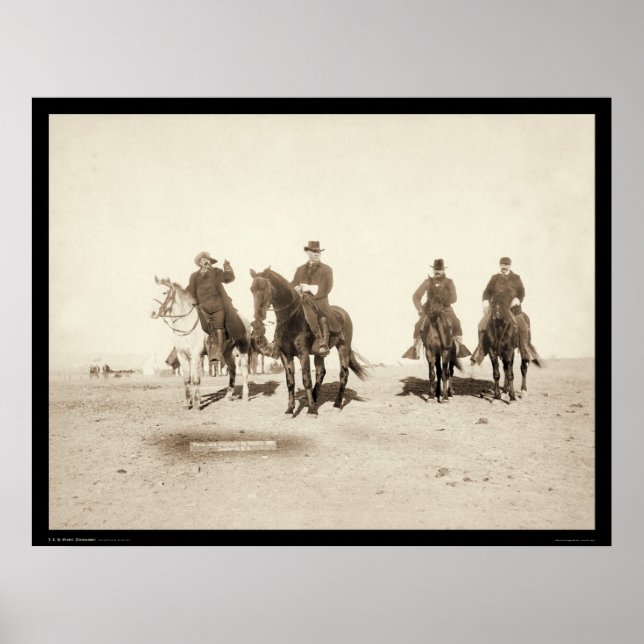 Buffalo Bill & Army Officers SD 1891 Poster (Framsidan)