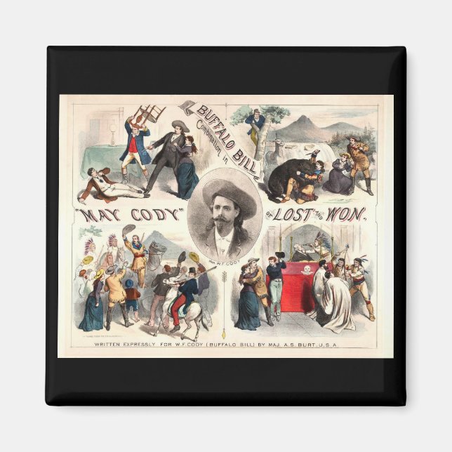 Buffalo Bill Äventyr Magnet (Framsidan)