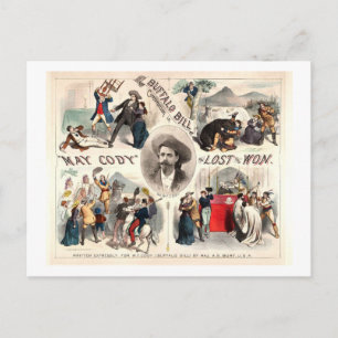 Buffalo Bill Äventyr Vykort